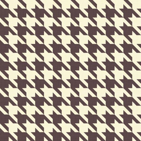 Big Hounds Tooth Cream/Mulberry Fire Retardant Fabric