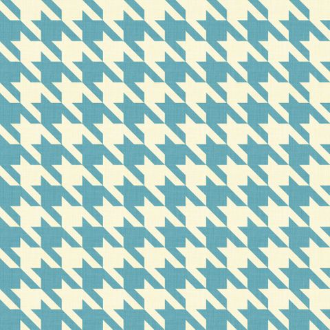 Big Hounds Tooth Bright Sky Blue Fire Retardant Fabric