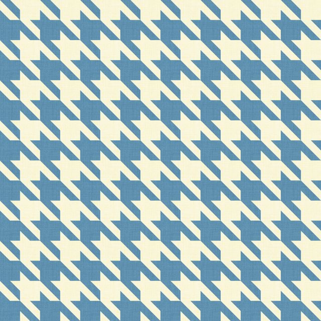 Big Hounds Tooth Blush Blue