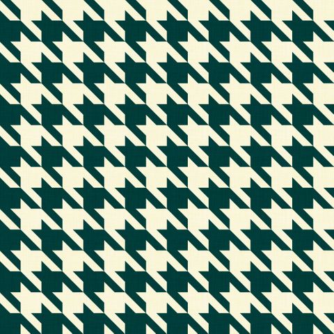 Big Hounds Tooth Cream/Pastel Teal Fire Retardant Fabric