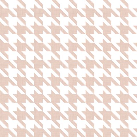 Big Hounds Tooth Peachy Fire Retardant Fabric