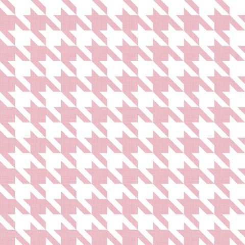 Big Hounds Tooth Peony Fire Retardant Fabric