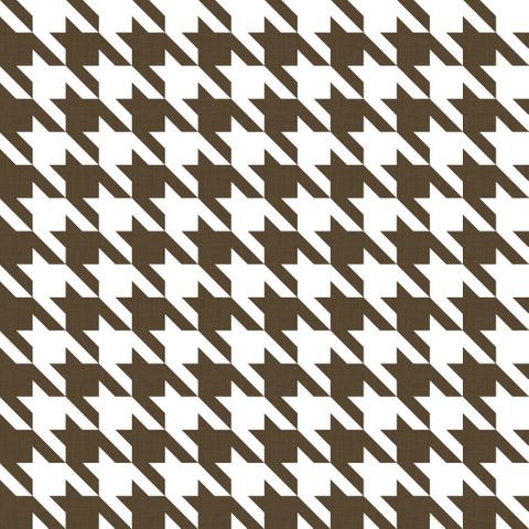 Big Hounds Tooth Sand Brown Fire Retardant Fabric