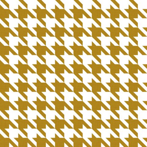 Big Hounds Tooth Mustard Fire Retardant Fabric