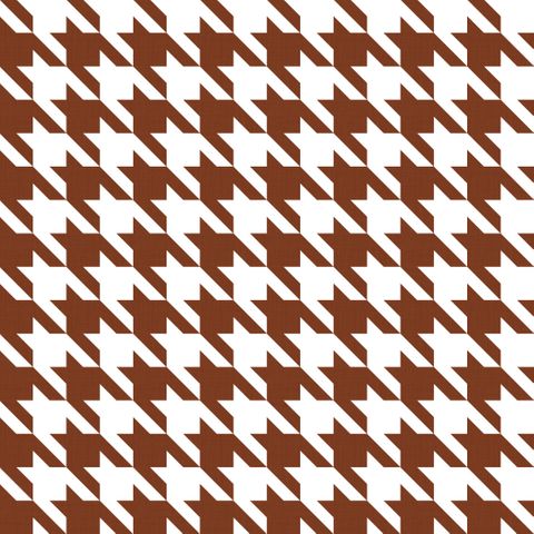 Big Hounds Tooth Pumpkin Fire Retardant Fabric