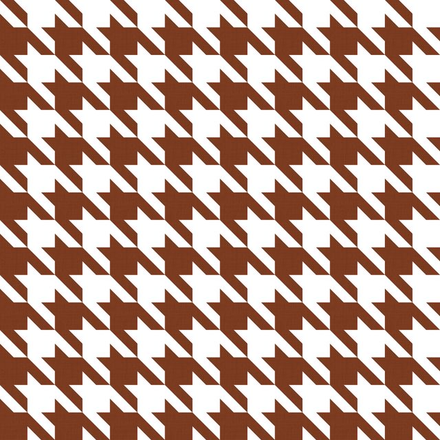 Big Hounds Tooth Pumpkin Fire Retardant Fabric