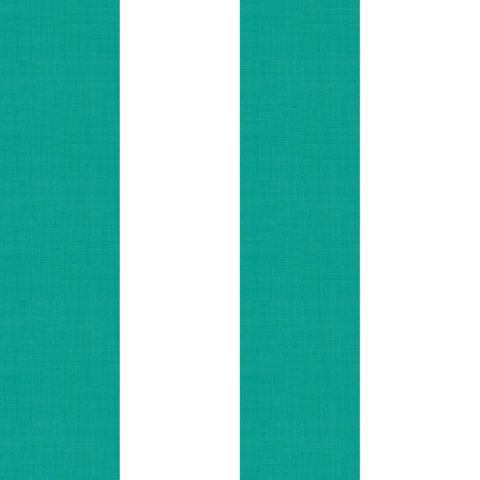 Large Stripe Bright Teal Fire Retardant Fabric