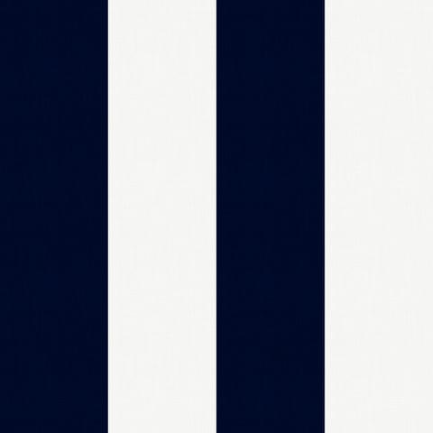 Large Stripe Bright Navy Fire Retardant Fabric