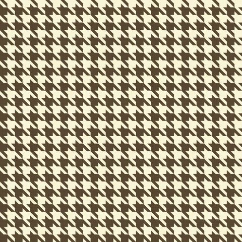 Small Hounds Tooth Sand Brown Fire Retardant Fabric