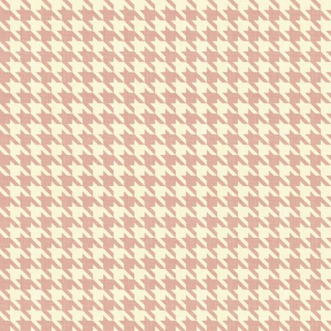 Small Hounds Tooth Powder Pink Fire Retardant Fabric