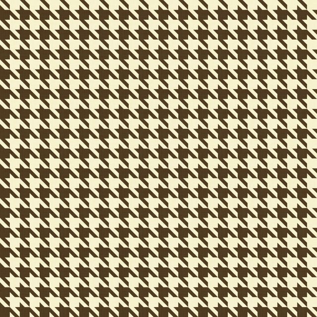 Small Hounds Tooth Taupe Sand Fire Retardant Fabric