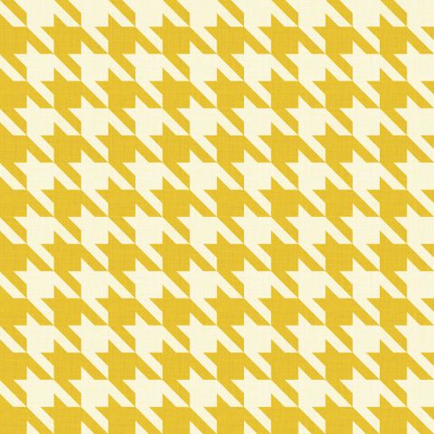 Big Hounds Tooth Cream/Light Mustard Fire Retardant Fabric