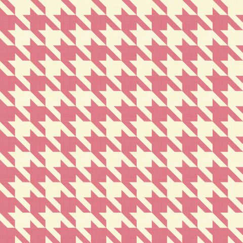 Big Hounds Tooth Cream/Candyfloss Fire Retardant Fabric