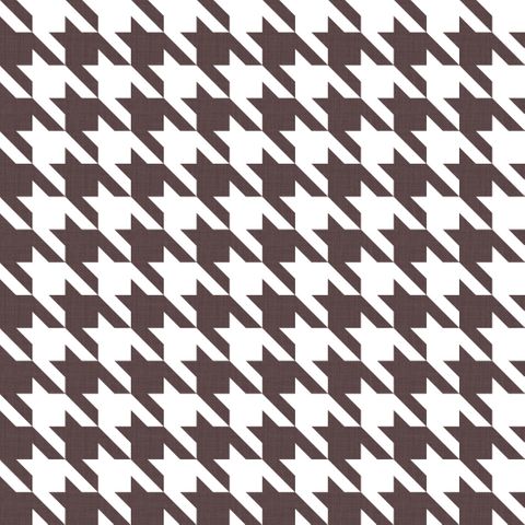 Big Hounds Tooth Mulberry Fire Retardant Fabric