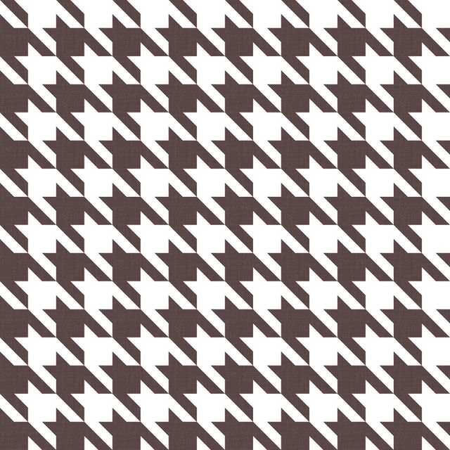 Big Hounds Tooth Mulberry Fire Retardant Fabric