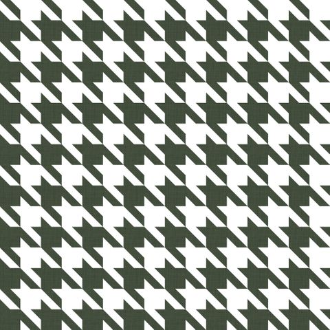 Big Hounds Tooth Greeny Grey Fire Retardant Fabric