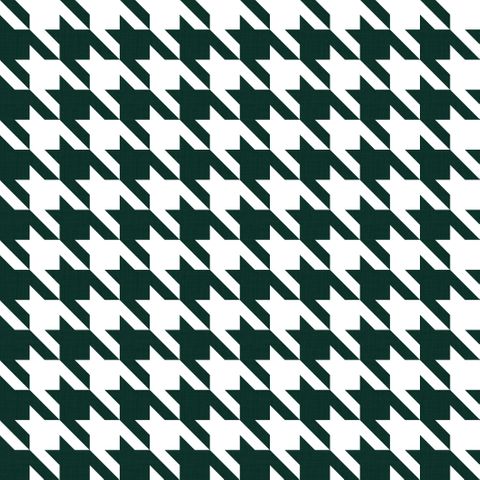 Big Hounds Tooth Emerald Fire Retardant Fabric