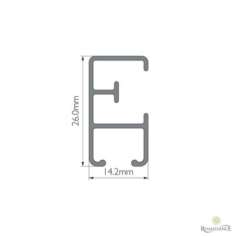 Heavy Duty Curtain Track Silver Alluminium