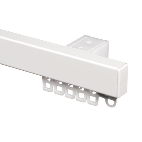 Heavy Duty Curtain Track White Alluminium