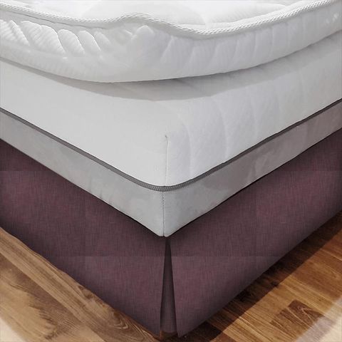 Eltham Plum Bed Base Valance