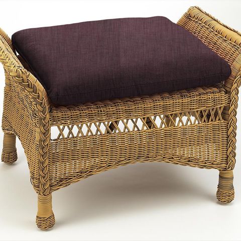 Eltham Plum Box Cushion