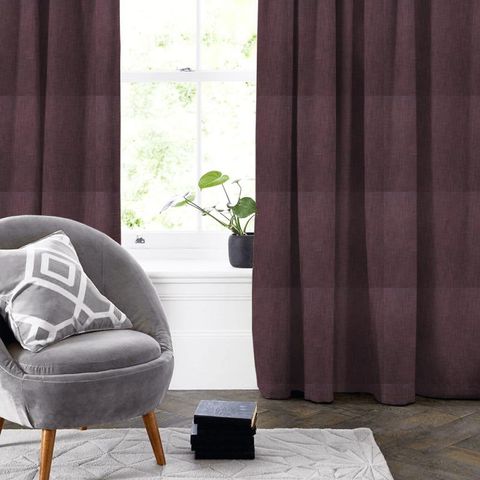 Eltham Plum Made To Measure Curtain