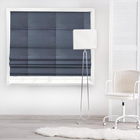 Espinoza Blue Made To Measure Roman Blind