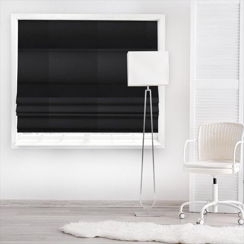Esther Black Made To Measure Roman Blind