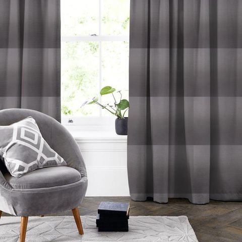 Esther Charcoal Made To Measure Curtain