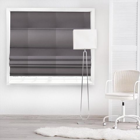 Esther Charcoal Made To Measure Roman Blind