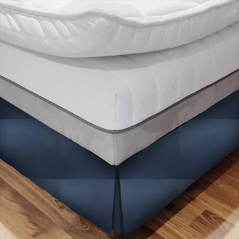 Esther Navy Bed Base Valance
