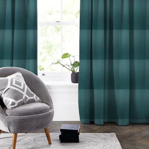 Esther Teal Made To Measure Curtain
