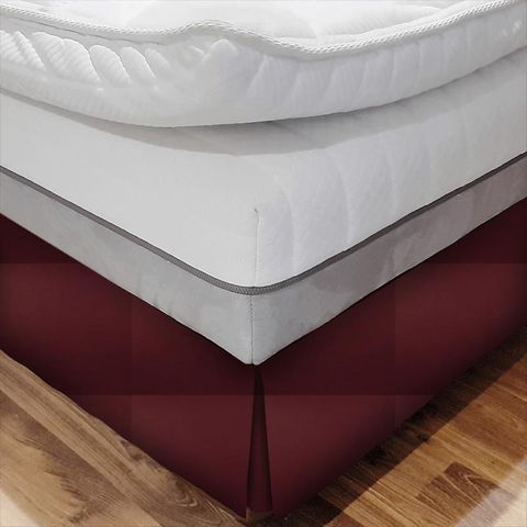 Esther Wine Bed Base Valance