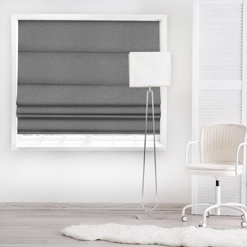 Jacob Charcoal Made To Measure Roman Blind