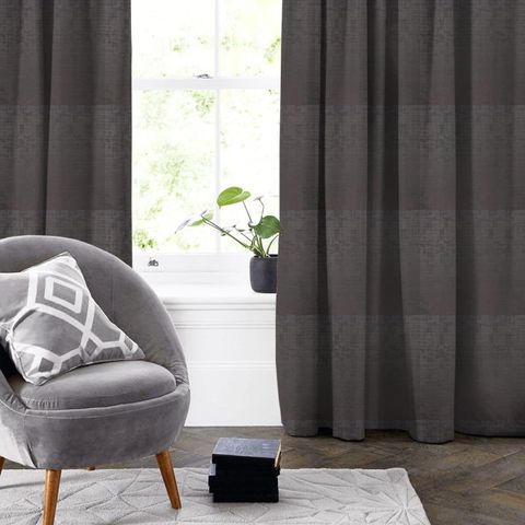 Azurite Charcoal Made To Measure Curtain