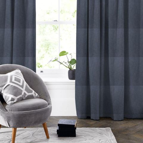 Eltham Indigo Made To Measure Curtain