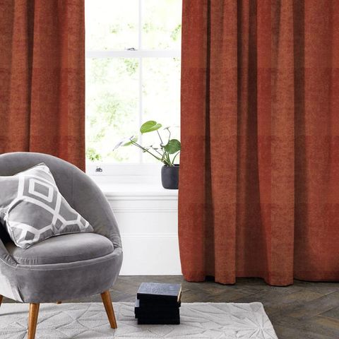 Savoy Orange Made To Measure Curtain