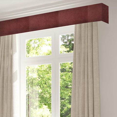 Savoy Red Pelmet