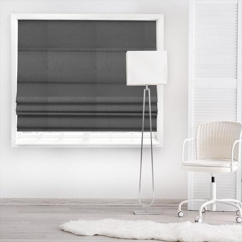 Parker Charcoal Made To Measure Roman Blind
