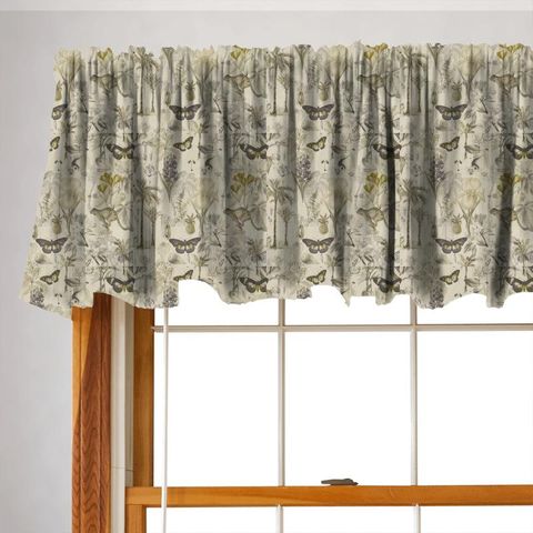 Botany Charcoal/Chartreuse Valance