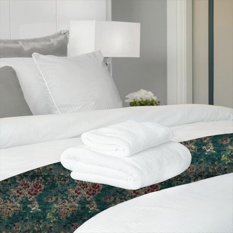 Fiore Kingfisher Bed Runner