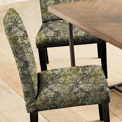 Madagascar Charcoal/Charteuse Seat Pad Cover