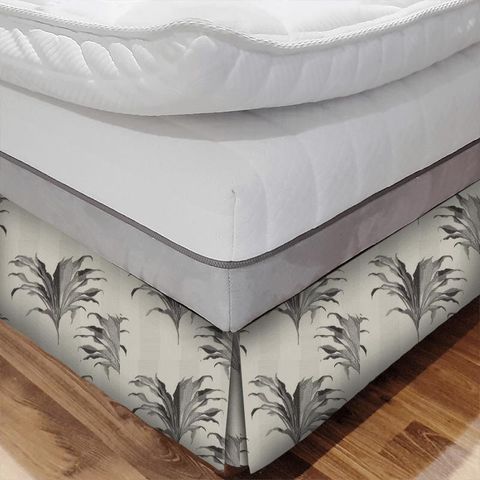 Palma Charcoal Bed Base Valance