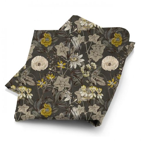 Passiflora Charcoal Fabric