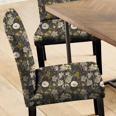 Passiflora Charcoal Seat Pad Cover