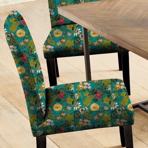 Passiflora Kingfisher Seat Pad Cover