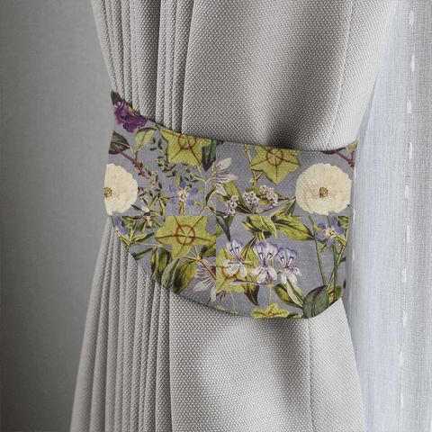 Passiflora Slate/Amethyst Tieback