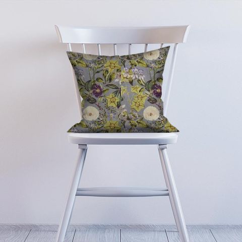 Passiflora Slate/Amethyst Cushion