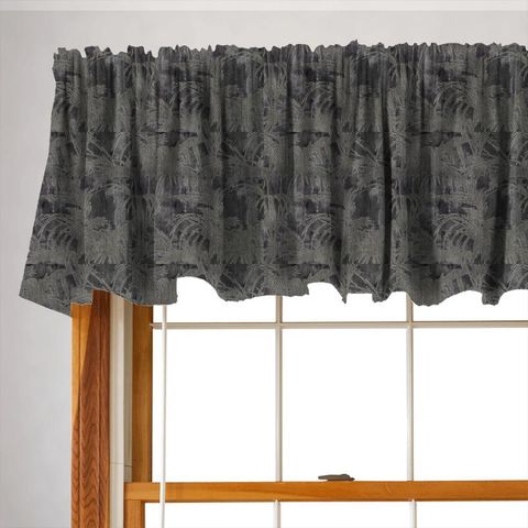 Tropicale Charcoal Valance