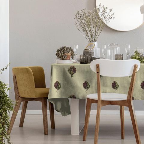 Artichoke Linen Tablecloth